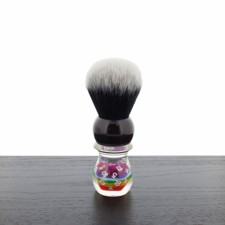 Yaqi R2002-S Tuxedo Shaving Brush, Lucky Dice
